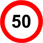 speed limit sign- Driving licence in Gujarat, India