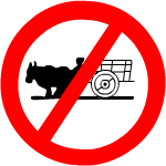 bullock carts prohibited sign- Driving licence in Gujarat, India