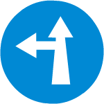 compulsory turn left or go ahead- Driving licence in Gujarat, India