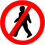 pedestrian prohibited- Driving licence in Gujarat, India