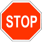 stop sign- Driving licence in Gujarat, India